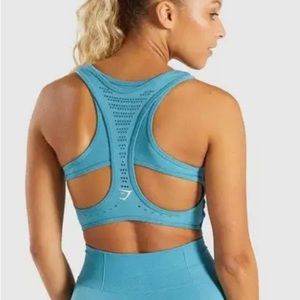 Gymshark Flawless Knit Sports Bra - Teal